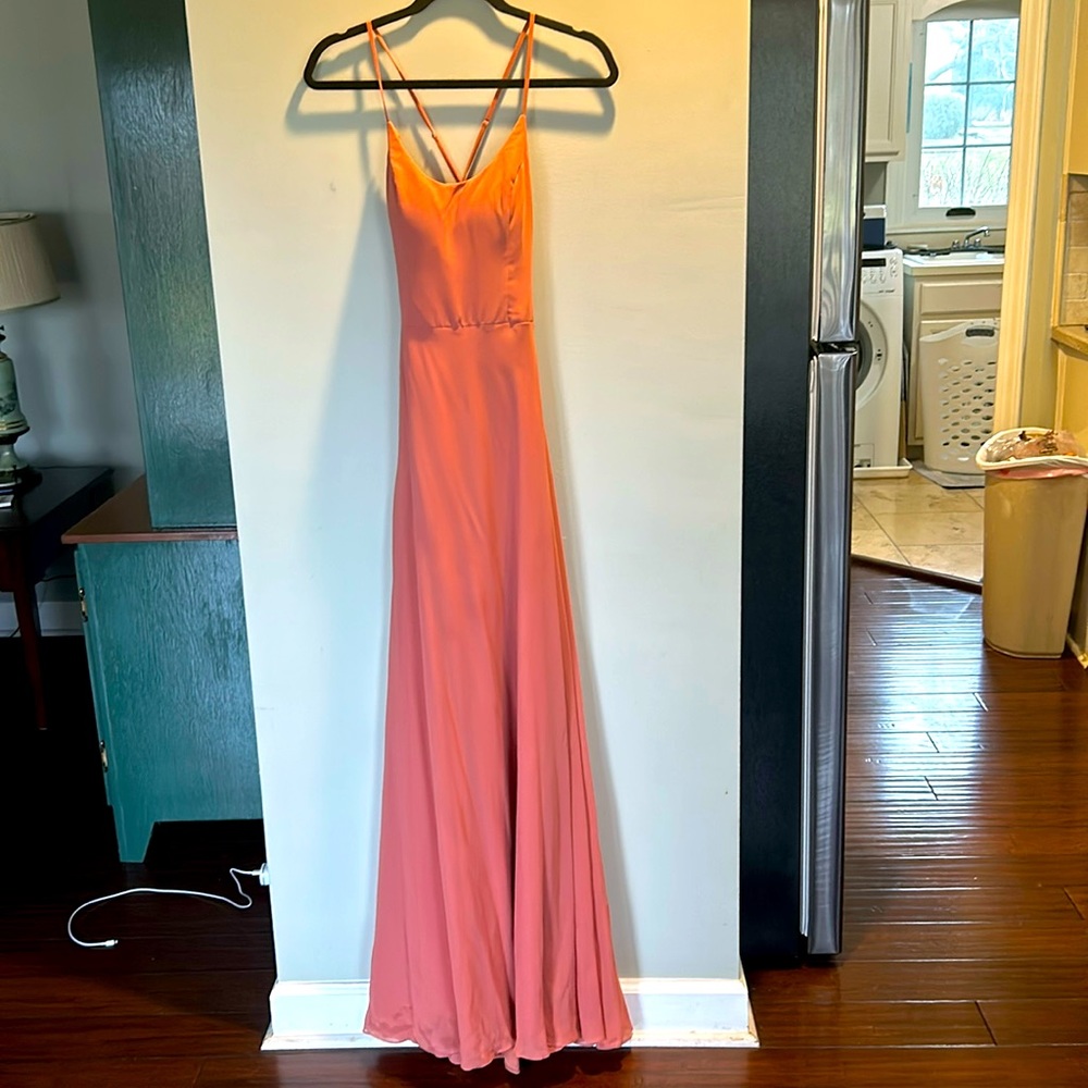 Dear Cleo dusty rust bridesmaid dress size 2